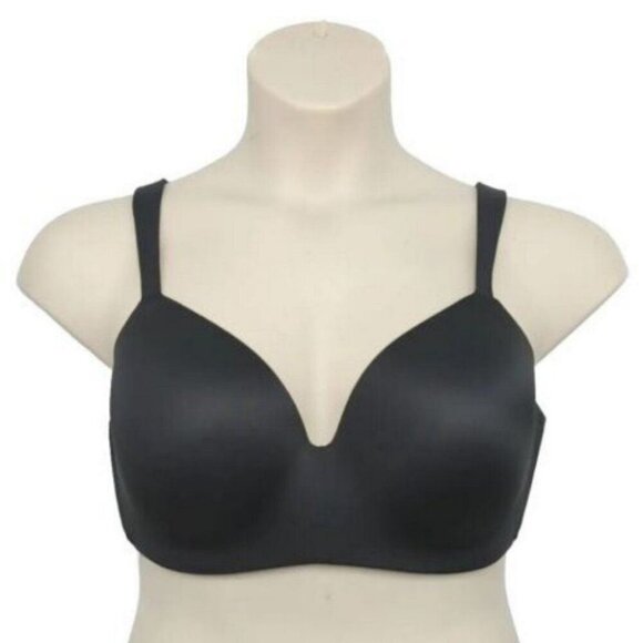 Cacique 42DDD Black Wireless T-Shirt Bra Lightly Lined Plus Size - Picture 8 of 9